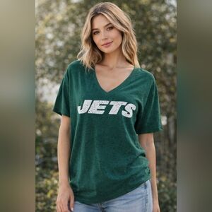PINK Victoria’s Secret NFL New York Jets Rhinestone Tee | L